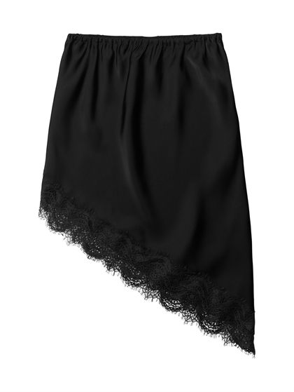 Grunt Nederdel Inger Lace - Black